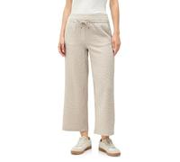 Stoffhose CECIL "Style Neele", Damen, Gr. XL (44), Länge 26, lila (pearl beige), Obermaterial: 73% Viskose, 25% Polyester, 2% Elasthan, gestreift, casual, loose fit knöchelfrei, Hosen, mit Streifen Mu
