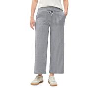 Stoffhose CECIL "Style Neele", Damen, Gr. XL (44), Länge 26, urban navy blau, Obermaterial: 73% Viskose, 25% Polyester, 2% Elasthan, gestreift, casual, loose fit knöchelfrei, Hosen, mit Streifen Muste