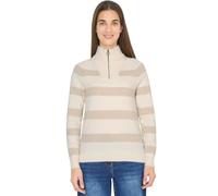 Cecil Troyer-Pullover Damen gestreift desert beige melange Gr. L (42) Strick 37% Baumwolle