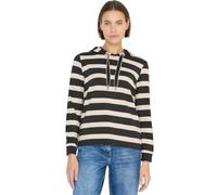 Cecil Damen Gestreiftes Hoodie-Shirt Grün Größe S
