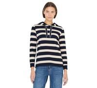 Cecil Gestreiftes Hoodie-Shirt universal Blue M