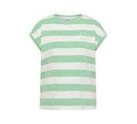 Cecil - Gestreiftes T-Shirt grün - Gr. - L