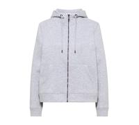 CECIL - Glitzernde Hoodie Sweatjacke luna grey melange - Gr. - XL