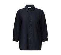 Hemdbluse CECIL, Damen, Gr. M (40), urban dunkelblau, Web, Obermaterial: 56% Viskose, 43% Polyester, 1% Elasthan, unifarben, casual, lässig geschnitten hüftbedeckend, Rundhals, 3/4-Ärmel, Blusen, mit