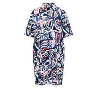 Cecil - Hemdblusenkleid mit Allover-Print in Midi-Länge blau - Gr. - XS