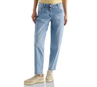 Loose-fit-Jeans CECIL, Damen, Gr. 30, Länge 28, light blau used wash, Jeans, 79% Baumwolle, 10% Polyester, 9% Viskose, 2% Elasthan, unifarben, lang, Jeans, im Loose Fit (96589327-30) light blau used w