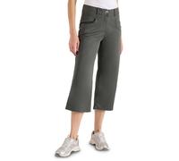 Stoffhose CECIL, Damen, Gr. 32, Länge 22, grau (clear khaki), Web, 96% Baumwolle, 4% Elasthan, unifarben, loose fit 3/4-Länge, Hosen Stoffhose, aus Baumwolle mit Stretchanteil (22985219-32) clear khak