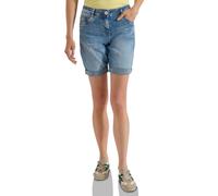 High Waist Slim Leg Shorts im Slim Fit