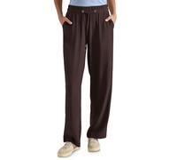 Cecil Stoffhose Style Neele - High Waist Straight Leg, Loose Fit, Gr. S (38), L30, braun cacao