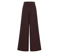 Stoffhose CECIL, Damen, Gr. M (40), Länge 30, braun cacao, Web, Obermaterial: 100% Viskose, unifarben, ausgestellt lang, Hosen Stoffhose, Loose Fit, Viskose, feine Struktur (18673400-M) braun cacao