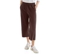 3/4-Hose CECIL, Damen, Gr. XL, Länge 22, braun (braun cacao), Web, 66% Baumwolle, 30% Polyester, 4% Elasthan, unifarben, loose fit 3/4-Länge, Hosen, High Waist (67113636-XL) braun cacao