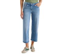 Slim-fit-Jeans CECIL, Damen, Gr. 28, Länge 26, blau (authentic used wash), Jeans, 78% Baumwolle, 20% Polyester, 2% Elasthan, unifarben, 7/8-Länge, Jeans Slim-fit-Jeans, 5-Pocket-Style (18597808-28) au