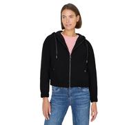 Cecil Damen Hoodie Blouson in Wolloptik in Schwarz, Gr: L