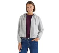 Cecil Damen Hoodie Blouson in Wolloptik in Grau, Gr: XL