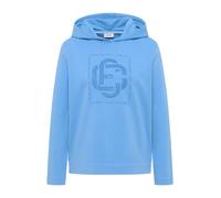 Cecil Hoodie 60419402-L Damen mit Schmucksteinen 100% Baumwolle fountain blau Gr. L