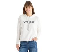 Cecil Damen Hoodie mit Stickerei in Weiß, Gr: XXL