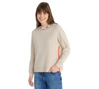 Cecil Hoodie mit Zipper-Details Pearl beige XL