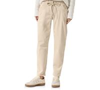 Stoffhose CECIL, Damen, Gr. 32, Länge 28, lila (pearl beige), Web, Obermaterial: 98% Baumwolle, 2% Elasthan; Gürtel: 100% Baumwolle, unifarben, casual, comfort fit lang, Hosen, Middle Waist (35119611-