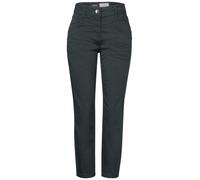 3/4-Hose CECIL "Style Scarlett", Damen, Gr. 27, Länge 26, slate khaki, Web, Obermaterial: 97% Baumwolle, 3% Elasthan, unifarben, casual, tailliert 3/4-Länge, Hosen, 3/4 Länge im 4-Pocket-Stil (1857040