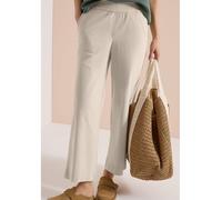 CECIL - 7/8 High Waist Wide Leg Hose im Loose Fit grain beige - Gr. - 7