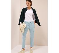 Cordhose CECIL "Style Tracey", Damen, Gr. XL (44), Länge 28, light mint blau, Web, Obermaterial: 98% Baumwolle, 2% Elasthan. Futter: 100% Baumwolle, unifarben, casual, regular fit knöchelfrei, Hosen, 