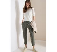 Cecil Jerseyhose "Style Tracey" Damen 7/8 Mid Waist Slim Leg Casual Fit Clear Khaki XL