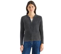 Cecil Jacquard Cardigan mit Zipper Black XXL