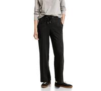 Cecil Damen Loose Fit Jacquard Culotte in Schwarz, Gr: XXL