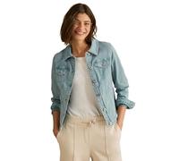Jeansjacke CECIL, Damen, Gr. XS (36), cool salvia grün, Web, Obermaterial: 98% Baumwolle, 2% Elasthan; Futter: 100% Baumwolle, unifarben, casual, gerade normal, V-Ausschnitt, Langarm Bündchen, Jacken,