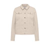 Jeansjacke CECIL, Damen, Gr. S (38), dust beige, Web, 98% Baumwolle, 2% Elasthan, unifarben, comfort fit normal, V-Ausschnitt, Bündchen, Jacken Jeansjacke, aus Baumwolle mit Stretchanteil (47047753-S)