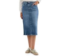 Jeansrock CECIL, Damen, Gr. 31, light blau washed, Jeans, 98% Baumwolle, 2% Elasthan, unifarben, normal wadenlang, Röcke, aus Baumwolle mit Stretchanteil (18916415-31) light blau washed
