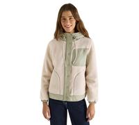 Fellimitatjacke CECIL, Damen, Gr. XXL (46), teddy vanilleweiß, Stoff, Obermaterial 1: 100% Polyester; Obermaterial 2: 100% Polyester, Futter: 100% Polyester, colorblocking, comfort fit normal, ohne Au