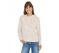 CECIL Kapuzenshirt mit Stickerei, Langarm, 83% Baumwolle/17% Polyester, light greige, Gr. XL