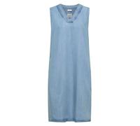 Cecil Damen Knielanges Kleid aus Lyocell mit V-Neck in Blau, Gr: XXL