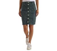 Cecil Knielanger Denim Rock mit Leo-Muster Dried Olive Green 34