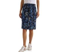 Cecil Knielanger Rock mit Elastikbund und Print urban Dark Blue XXL