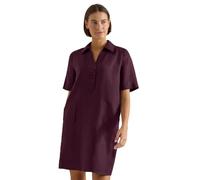 Cecil Knielanges Kleid aus Leinen Rich Burgundy XL