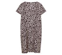 Cecil - Knielanges Kleid aus Leinenmix mit Print rot - Gr. - M