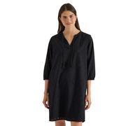 Knielanges Kleid mit 3/4-Arm und Stickerei