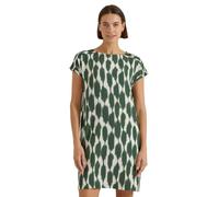 Knielanges Kleid mit Capsleeves und Print