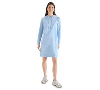 Sweatkleid CECIL, Damen, Gr. XXL (46), US-Größen, blau (fresh water blau), Sweatware, 100% Baumwolle, unifarben, comfort fit normal, ohne Ausschnitt, Bündchen, Kleider Sweatkleid, mit Kapuze (18353005