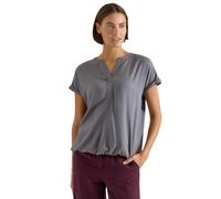 Cecil Kurzarm Bluse mit Split Neck