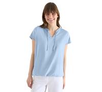 Kurzarm Bluse mit Strukturmix