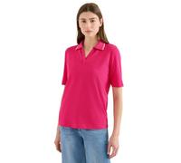 Cecil Damen Kurzarm Poloshirt aus Piqué Ware in Pink, Gr: S