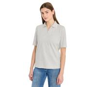 Cecil Kurzarm Poloshirt aus Piqué Ware Milky Grey Melange L