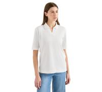 Cecil Kurzarm Poloshirt aus Piqué Ware Vanilla White XL