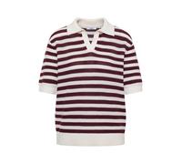 Kurzarm Poloshirt in Crochet-Qualität