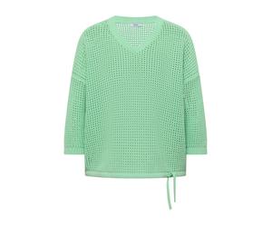CECIL - Kurzarm Pullover im Crochet-Look juicy lime - Gr. - S