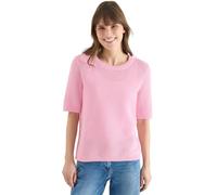Cecil Kurzarm Pullover mit Struktur Light Blush Rose L