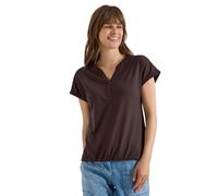 Tunikashirt CECIL, Damen, Gr. S (38), braun (braun cacao), Web, 50% Modal, 50% Baumwolle, unifarben, comfort fit normal, Rundhals, Bündchen, Shirts, im Tunika-Style, Topseller (16113204-S) braun cacao